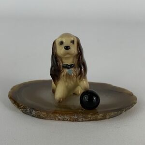 Vintage Hagen Renaker Miniature Lady Cocker Spaniel Retired Ceramic Figurine